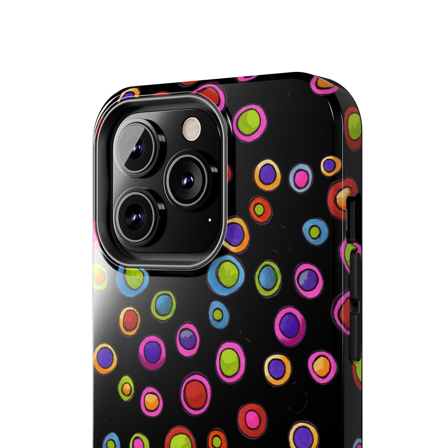 Dopey Dots Black Phone Case