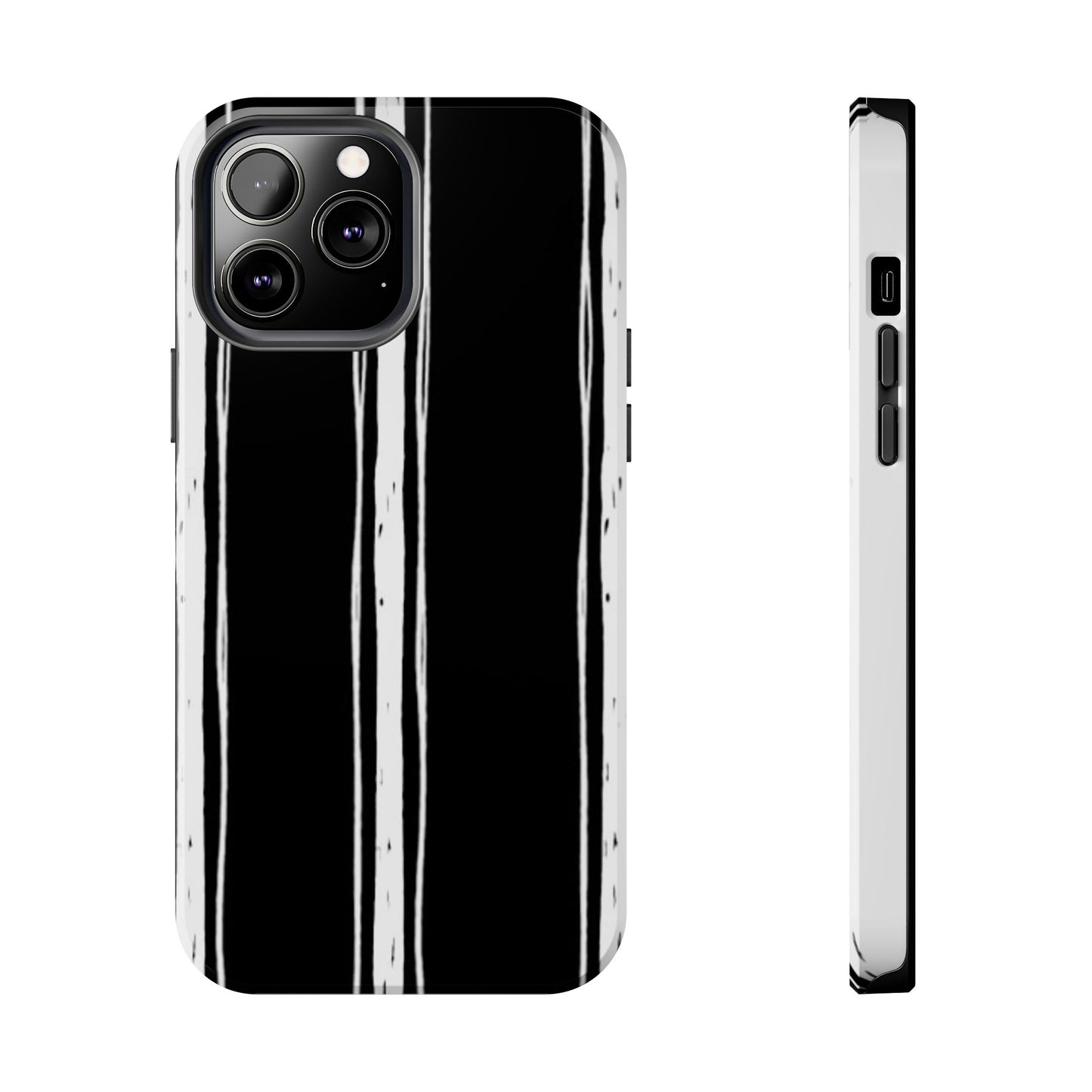 Black / White Stripe Phone Case
