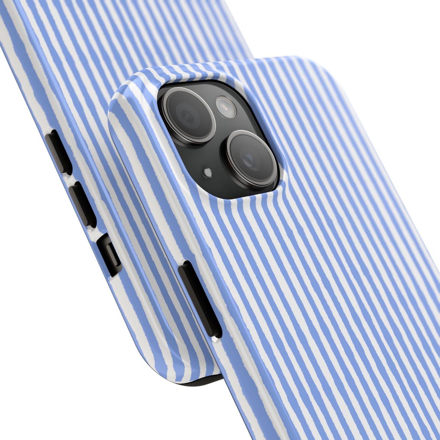 Lazy Stripe Blue / White Phone Case