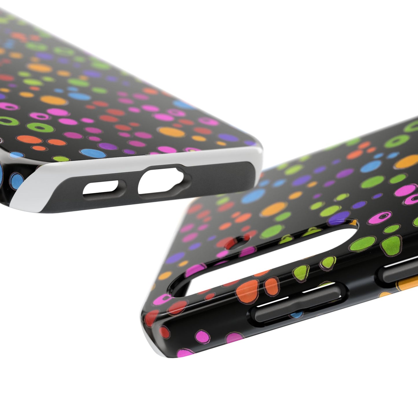 Dog Dots Black / Multi Phone Case