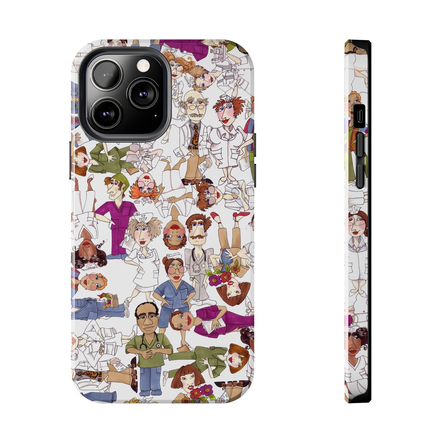 Diverse Nurse White Phone Case