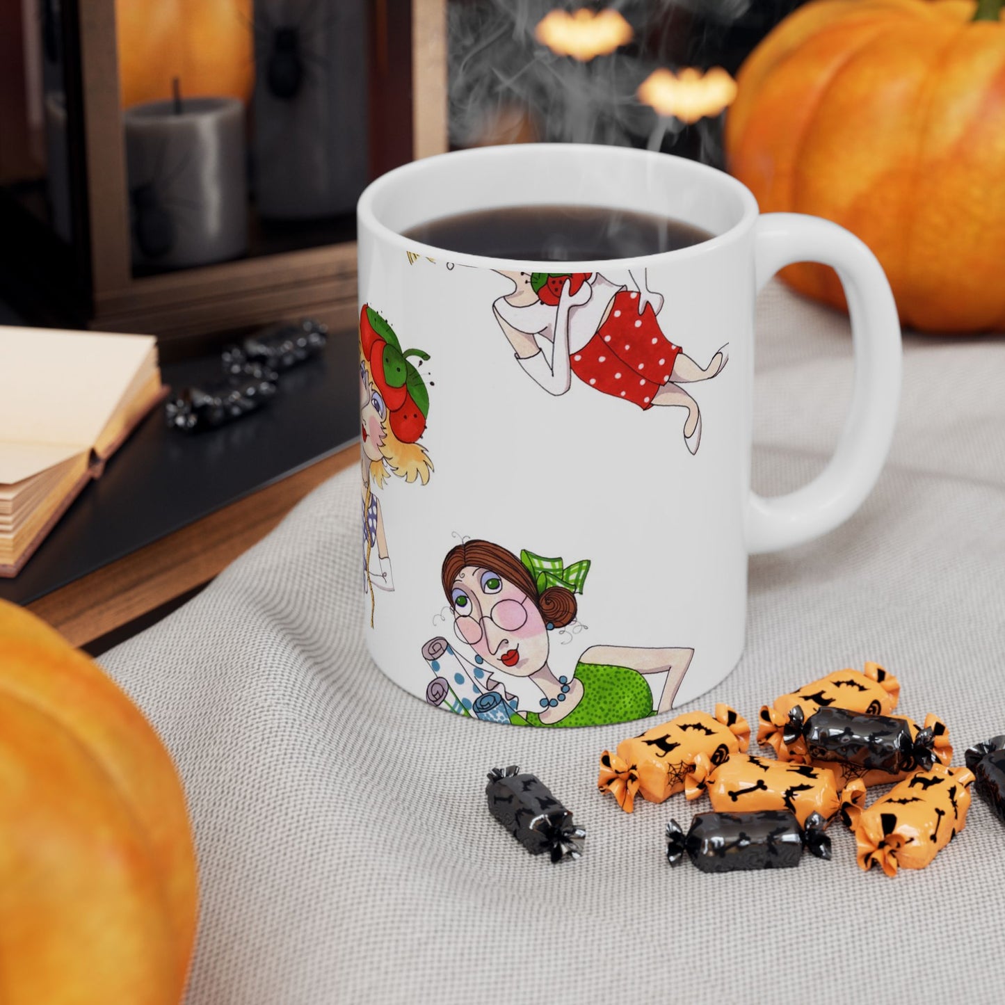 Fun Ladies Tossed White Cup