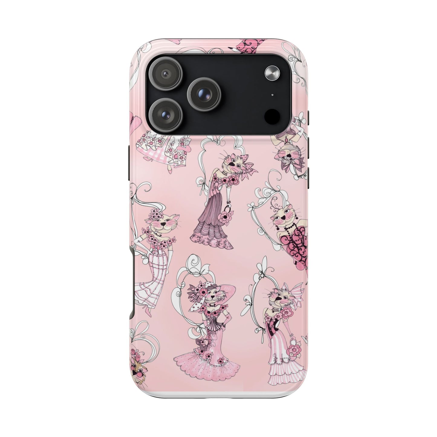 Lady Cats Tossed Phone Case