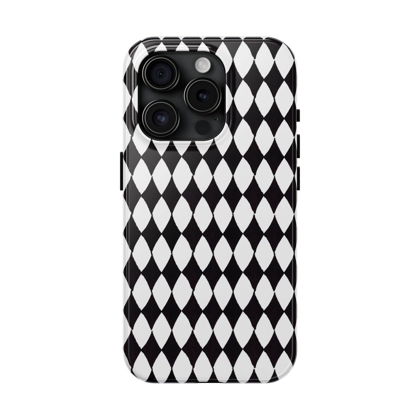 Diamond White / Black Phone Case