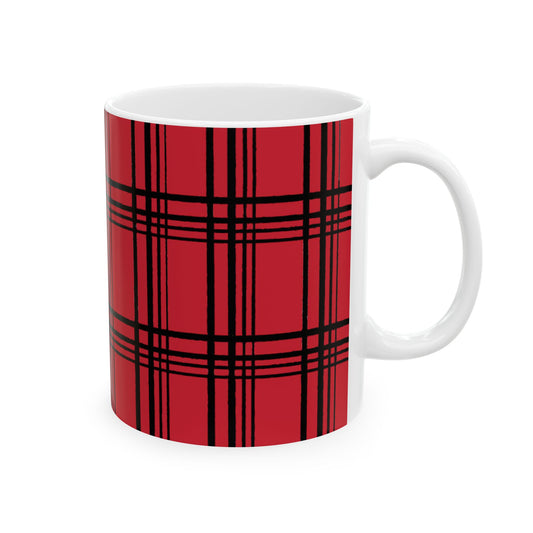 Glad Plaid Red / Black Cup