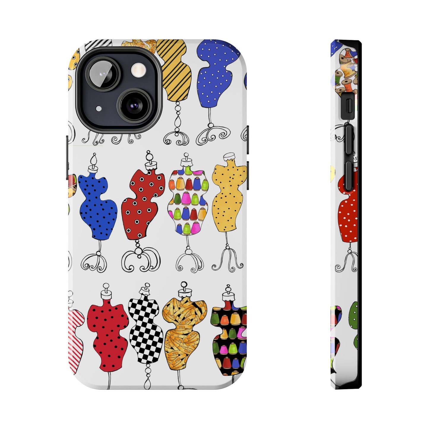 Go Figure White / Multi Phone Case