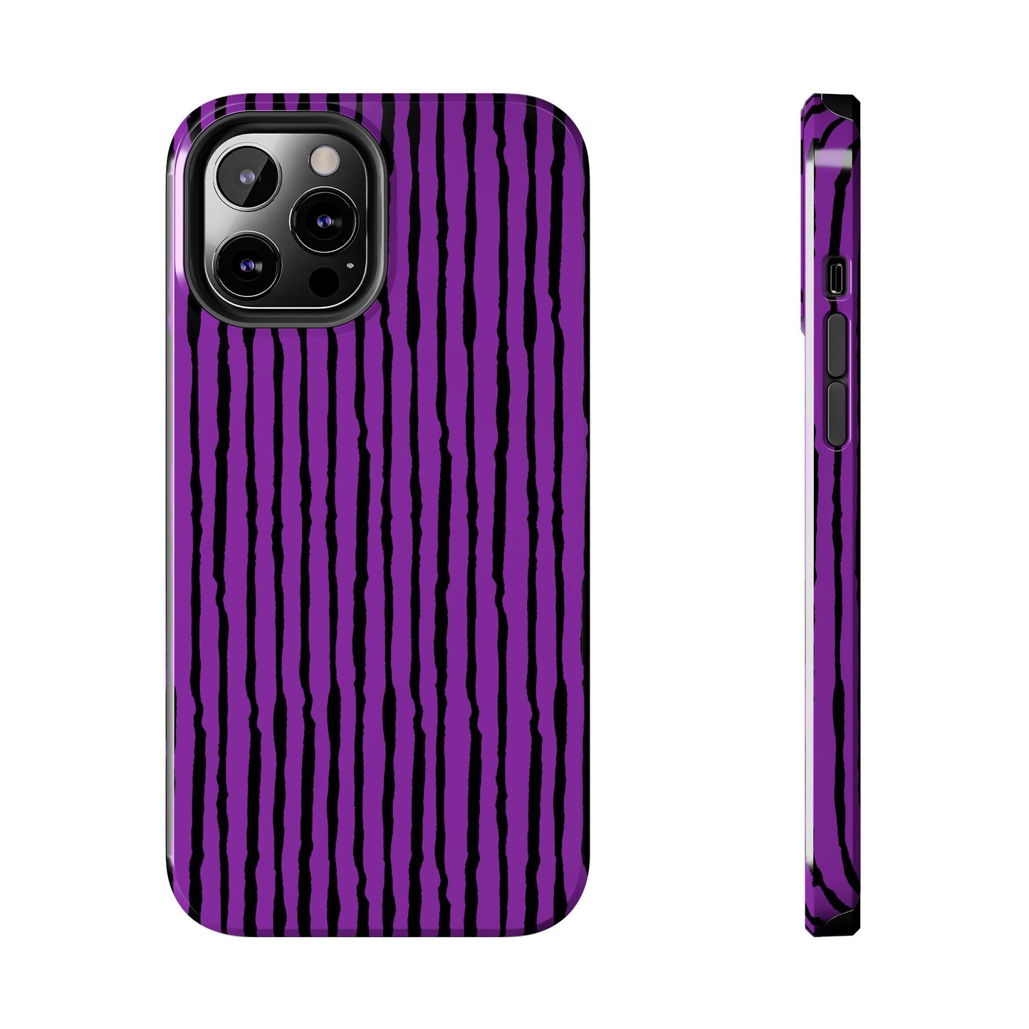 Sorta Stripe Purple / Black Phone Case