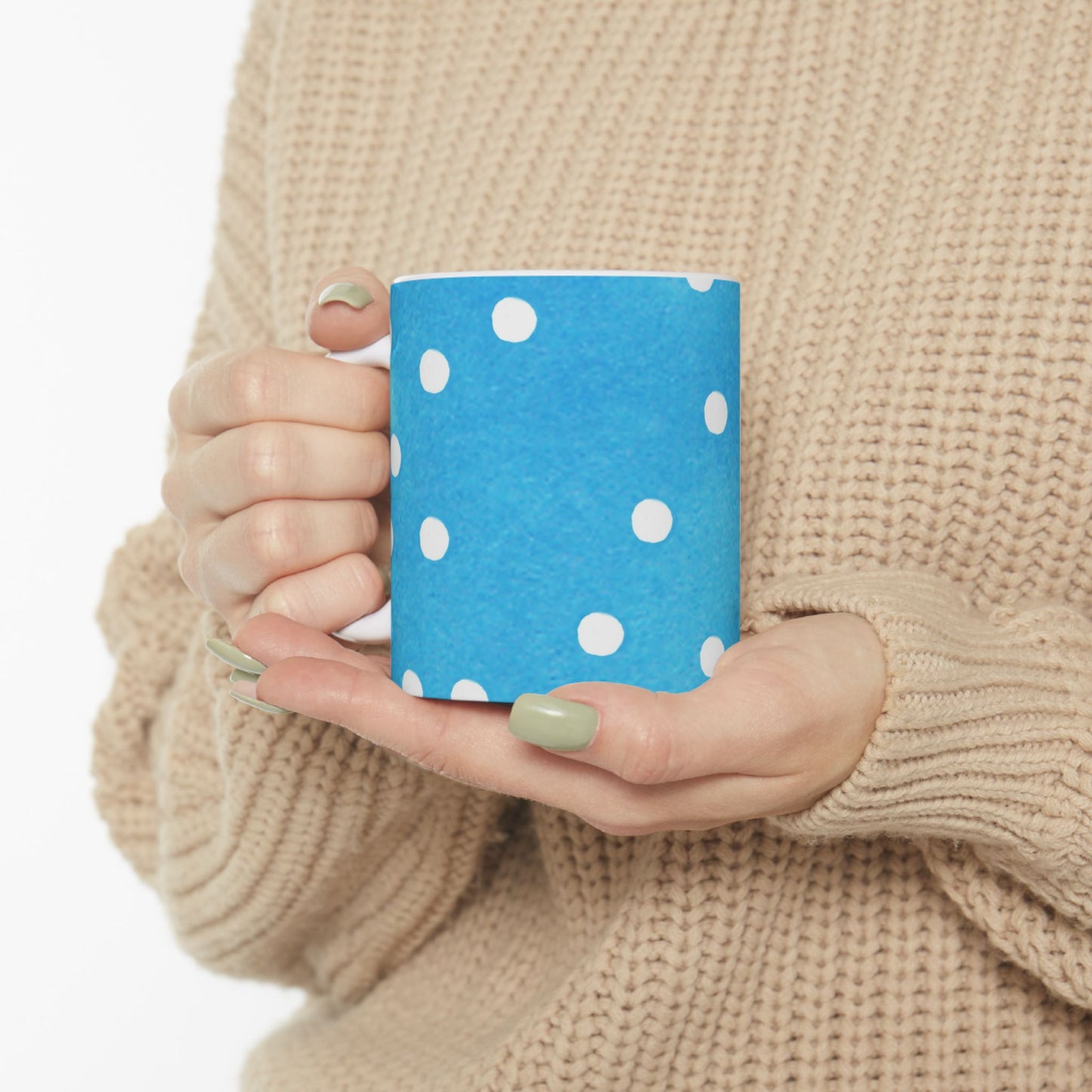 Plump Dots Turquoise Cup