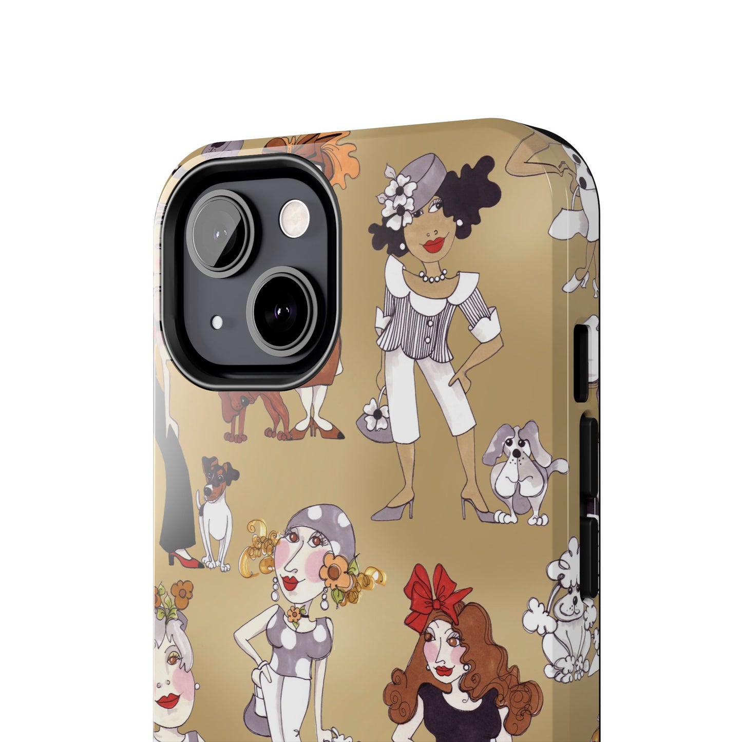 Dog Ladies Tan Phone Case