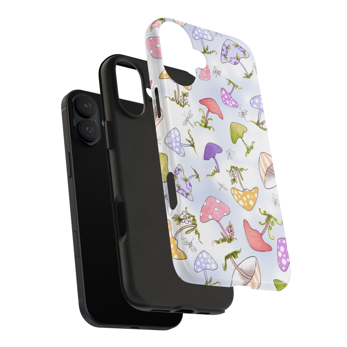 Mushroom Toss Blue Phone Case