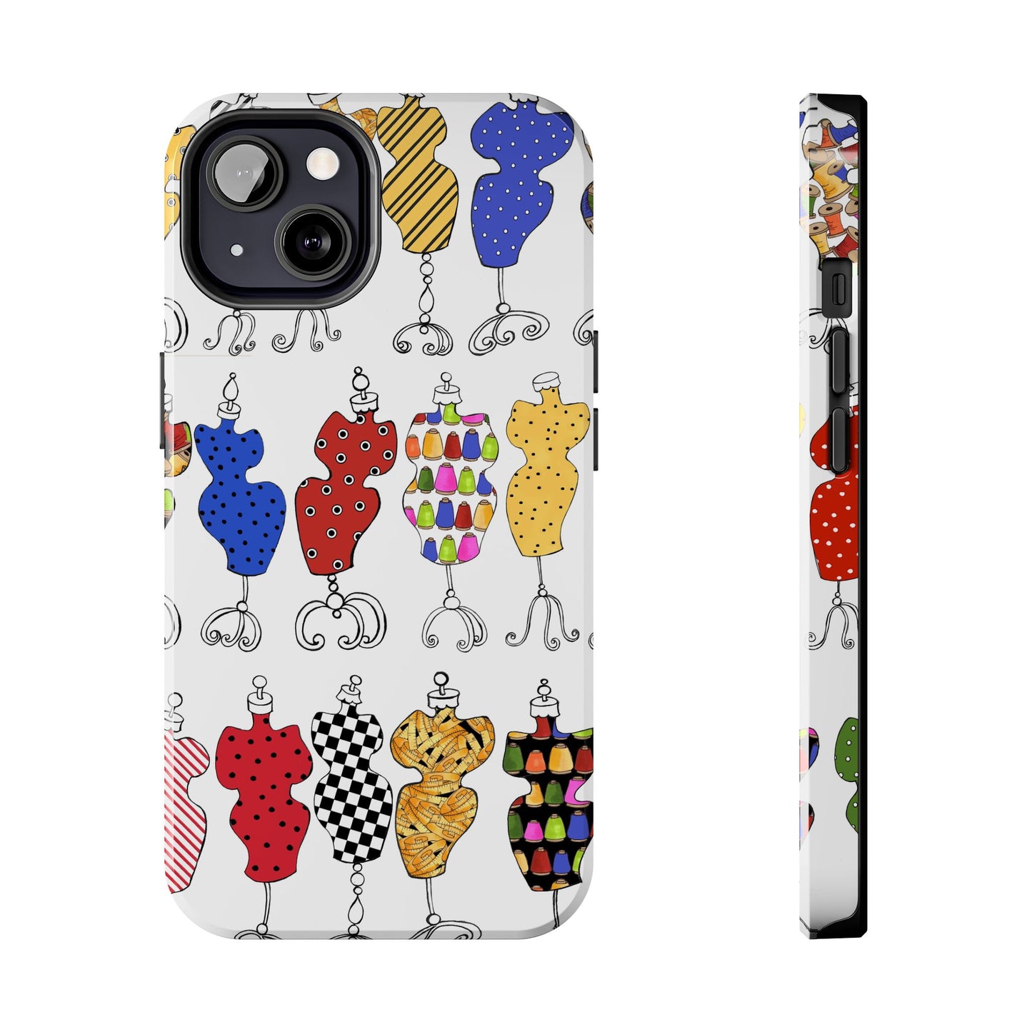 Go Figure White / Multi Phone Case