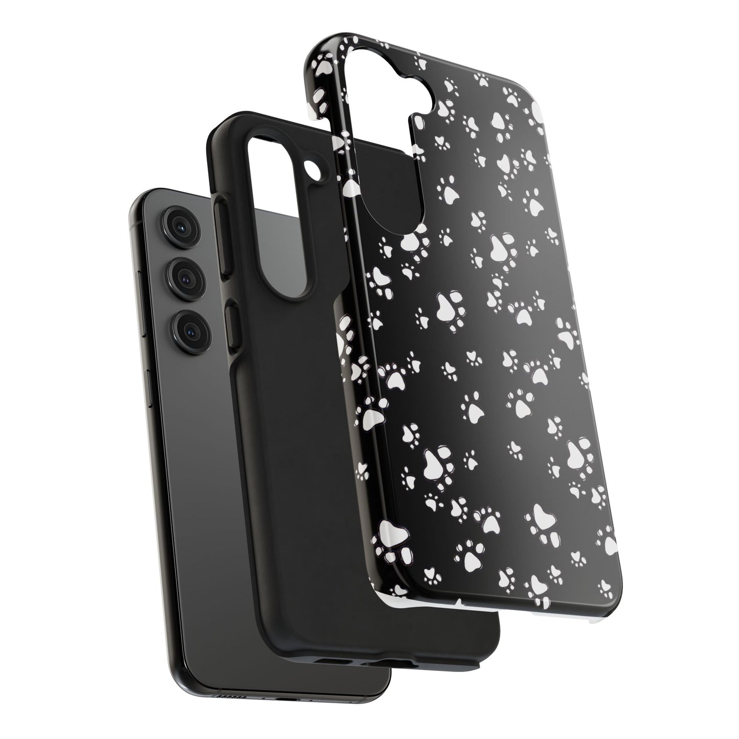 Paw Flakes Black Phone Case