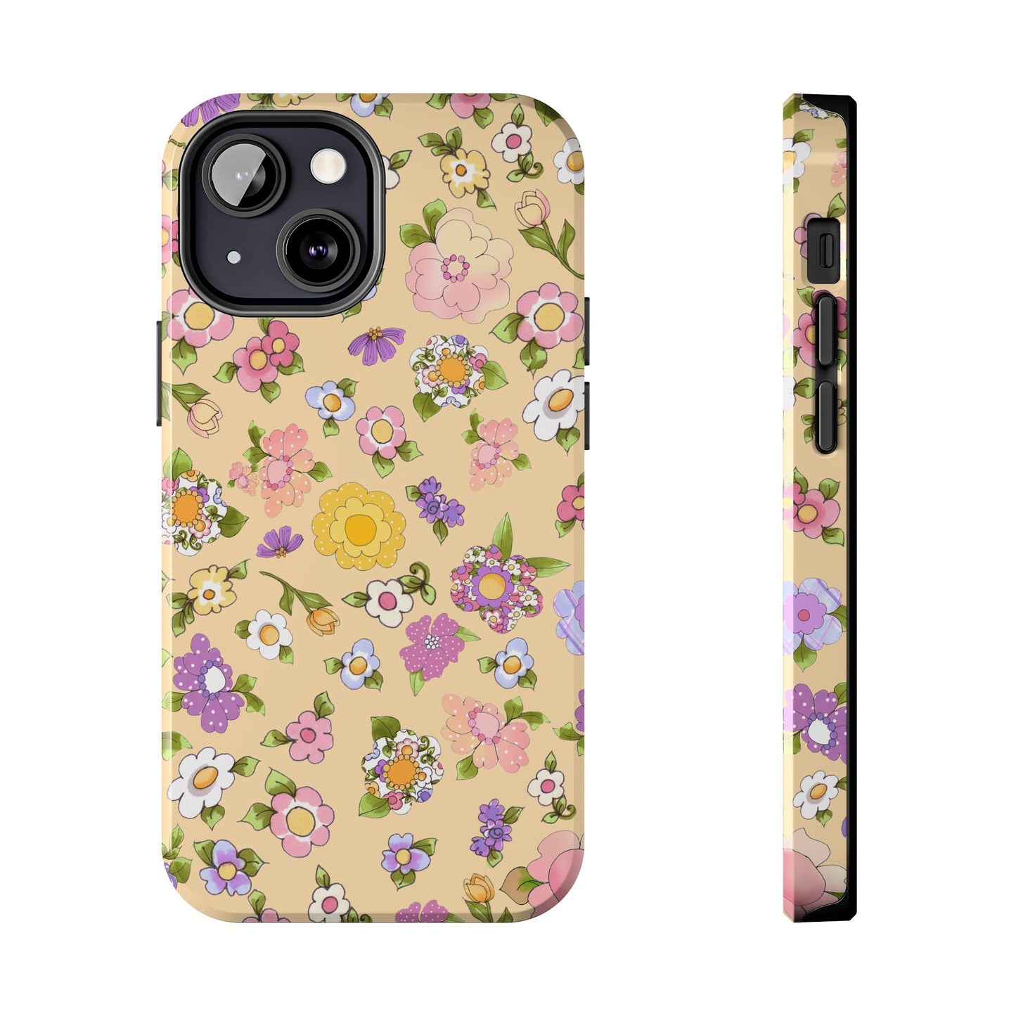 Flowery Yellow Phone Case