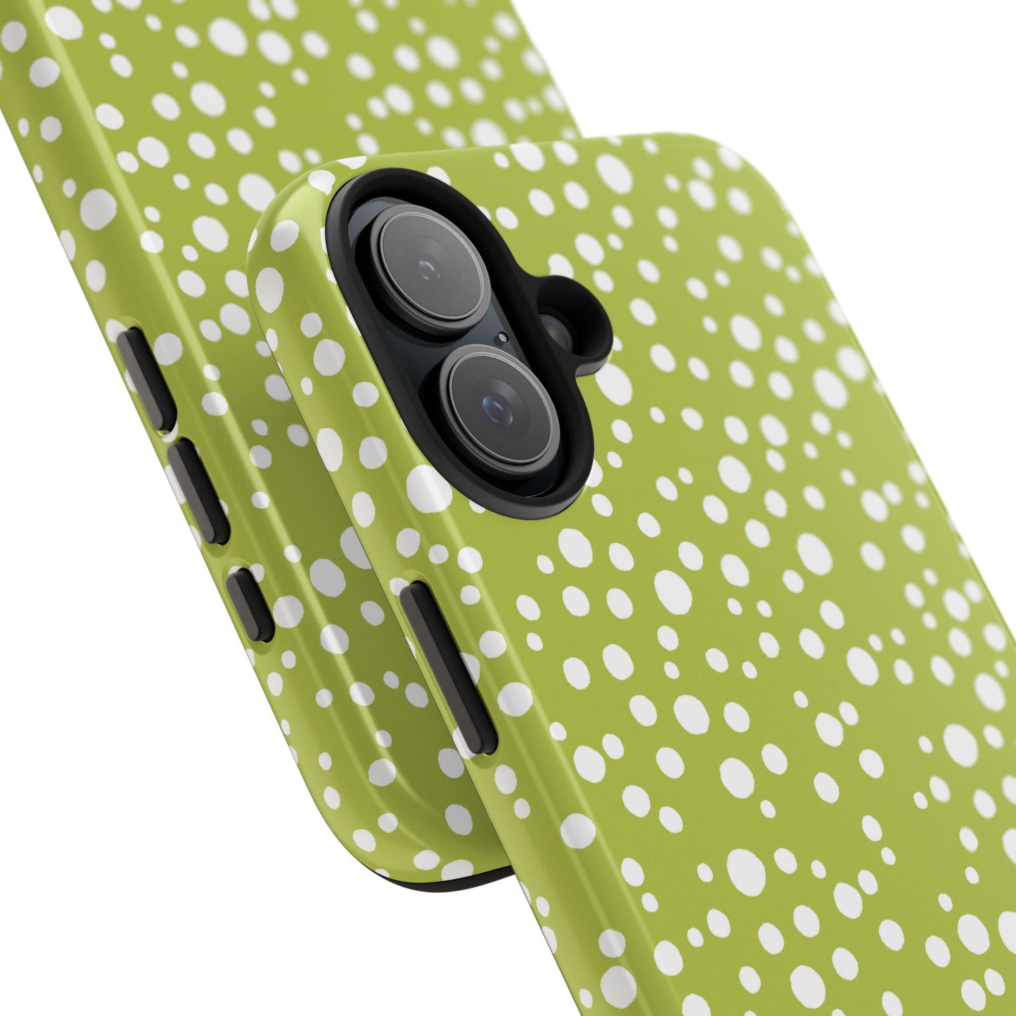 Balloon Dots Green / White Phone Case