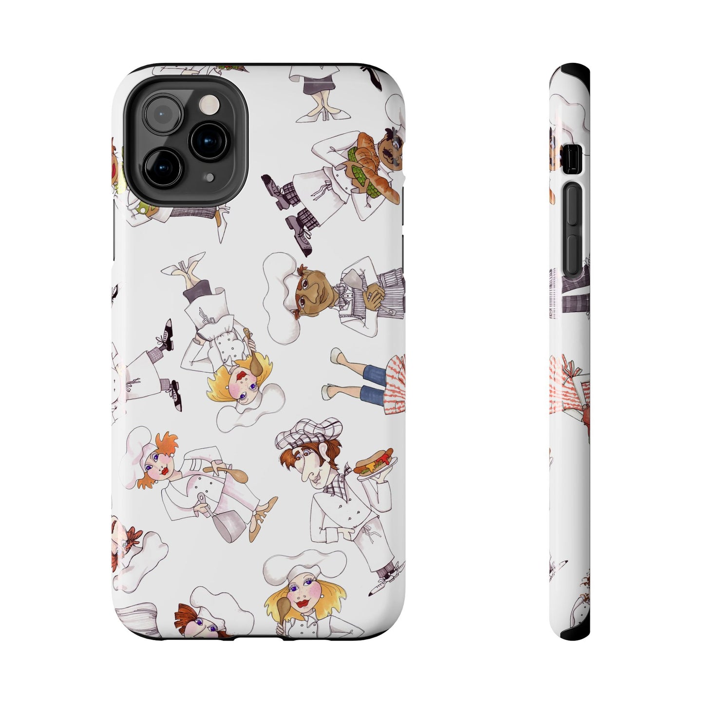 Tossed Chefs White Phone Case