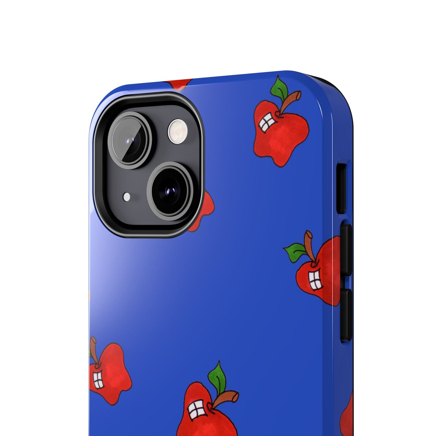 Flying Apples Blue Phone Case