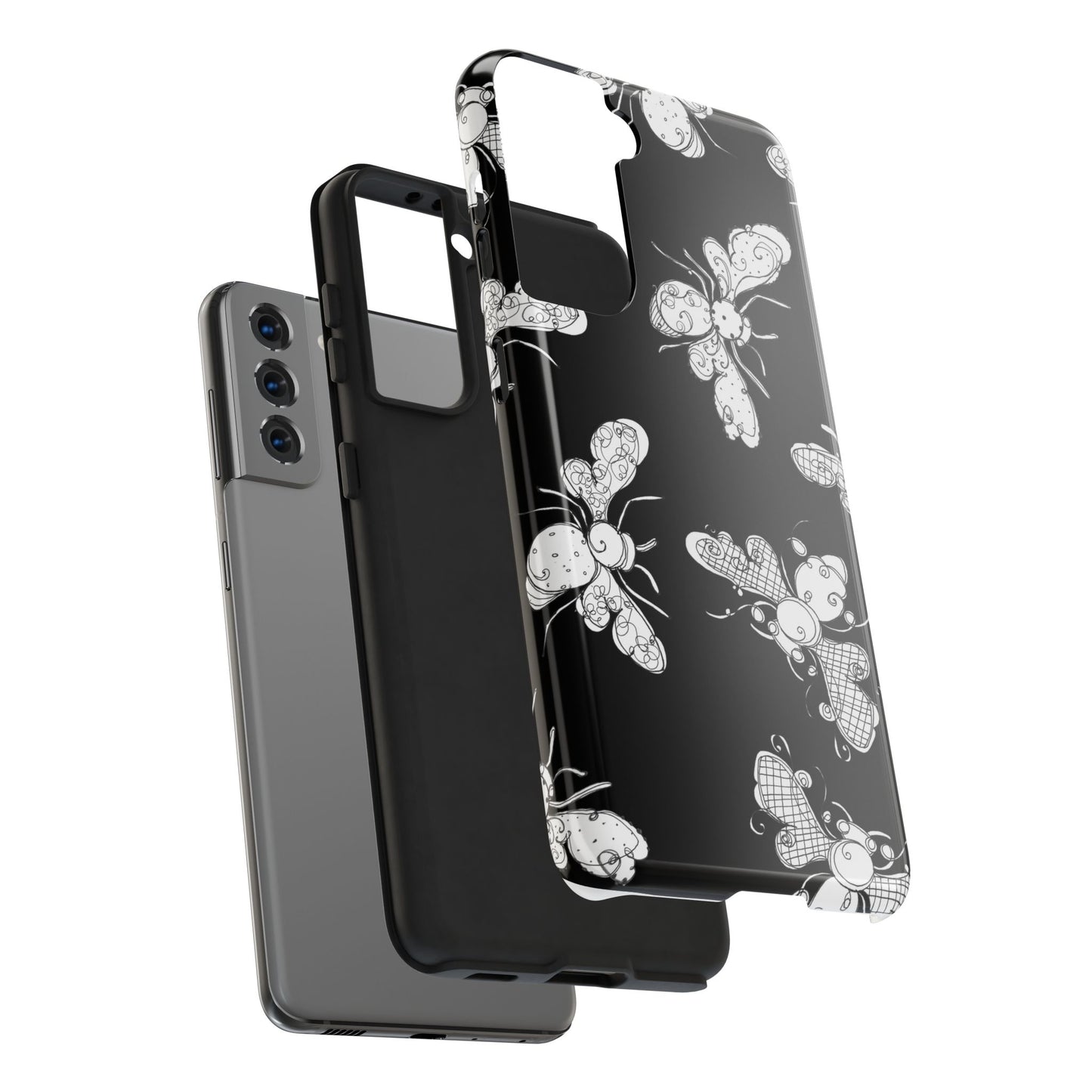 Busy Bee Black Phone Case