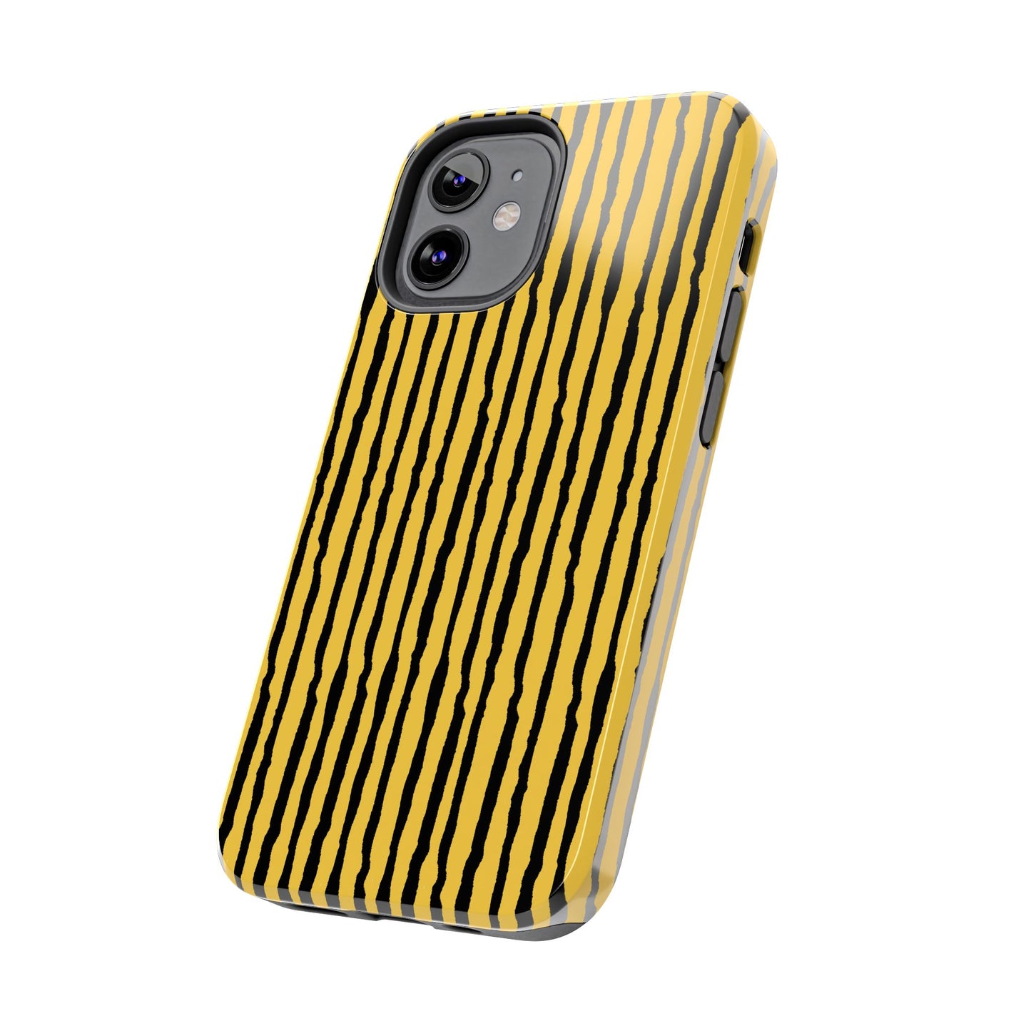 Sorta Stripe Yellow / Black Phone Case