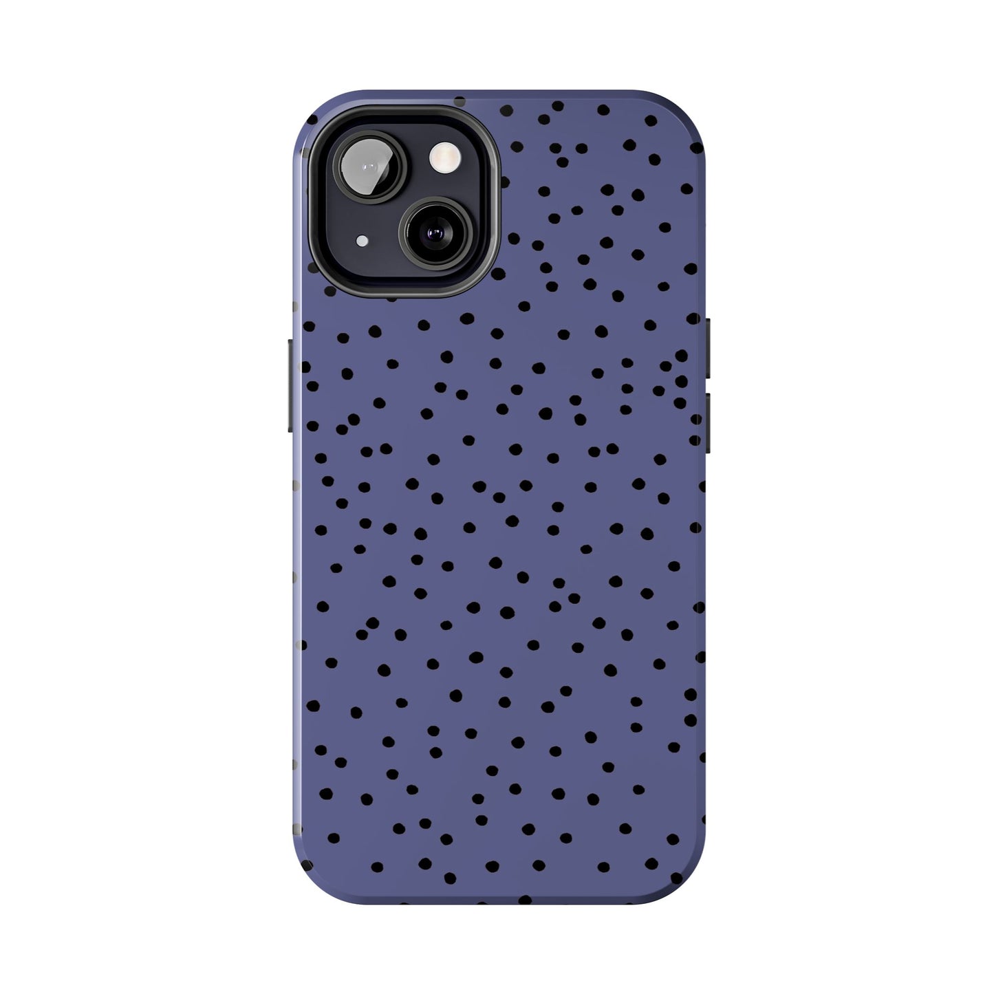 Dinky Dots Blue / Black Phone Case