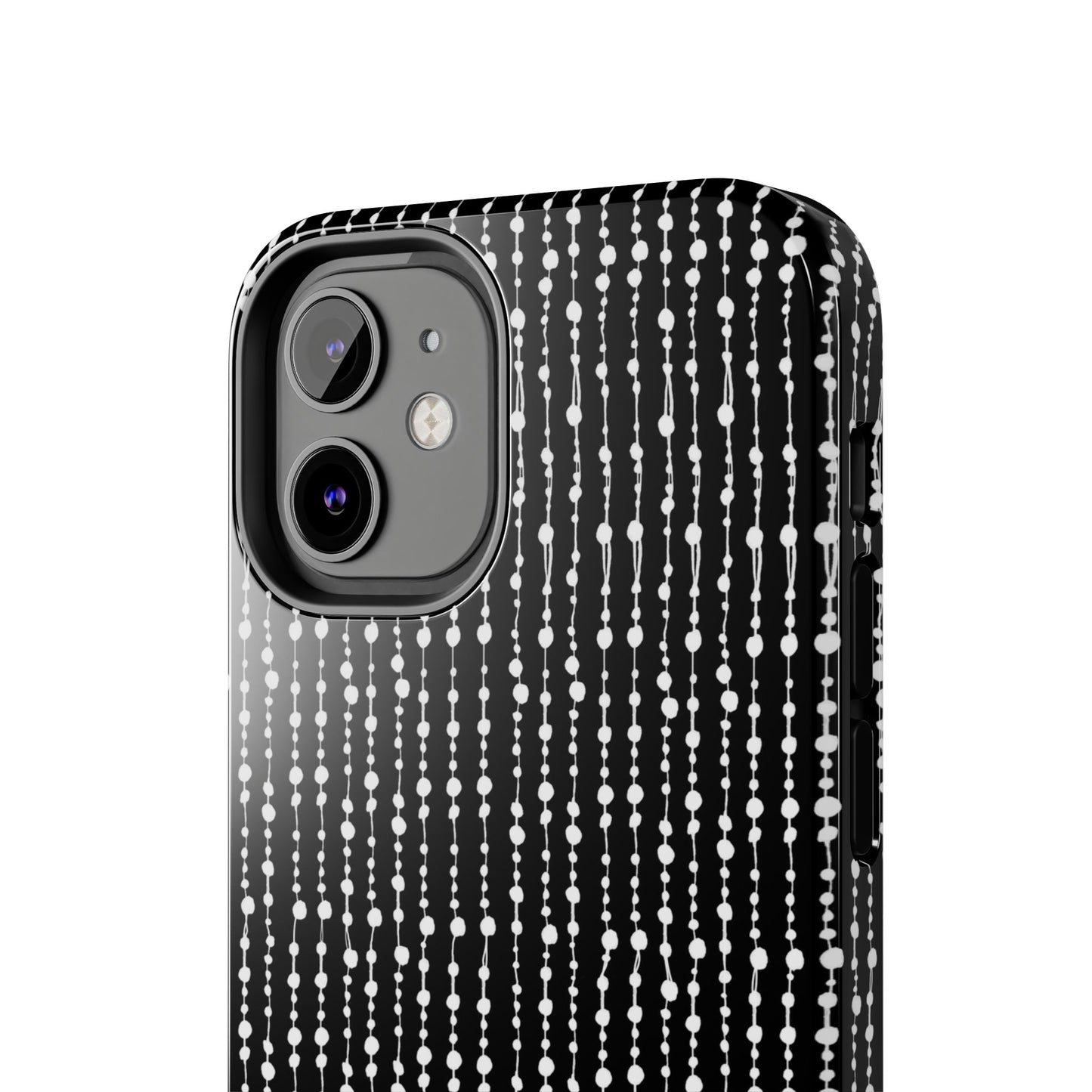 Beaded Curtain Black / White Phone Case