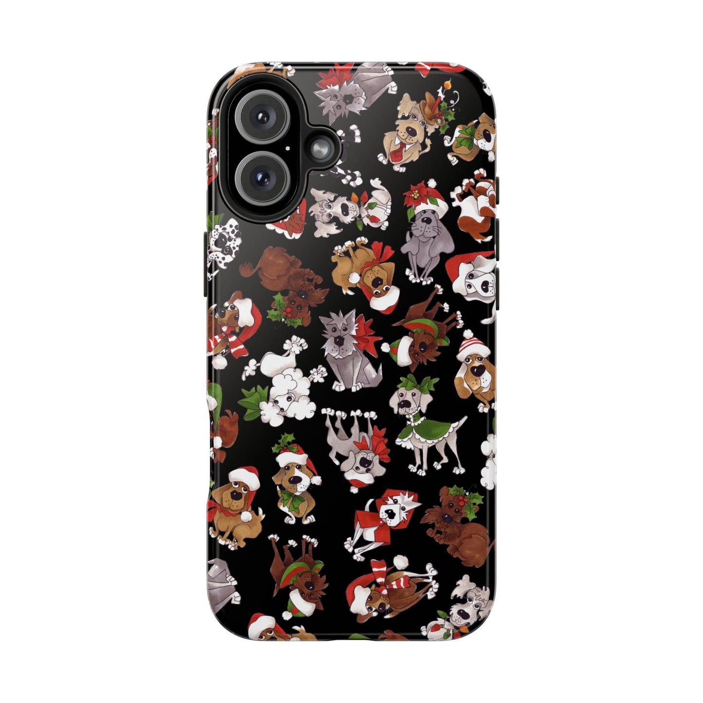 Doggie Toss Black Phone Case
