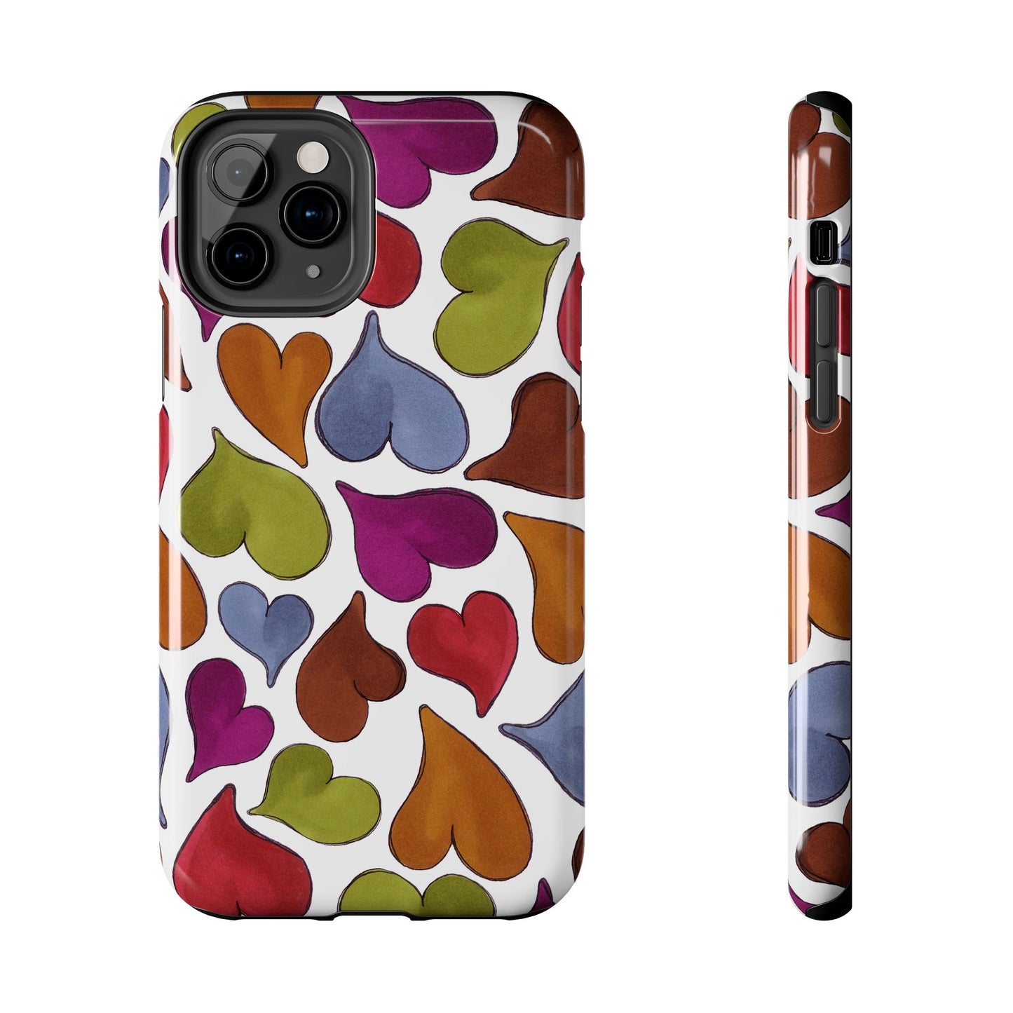 Big Hearted White Phone Case