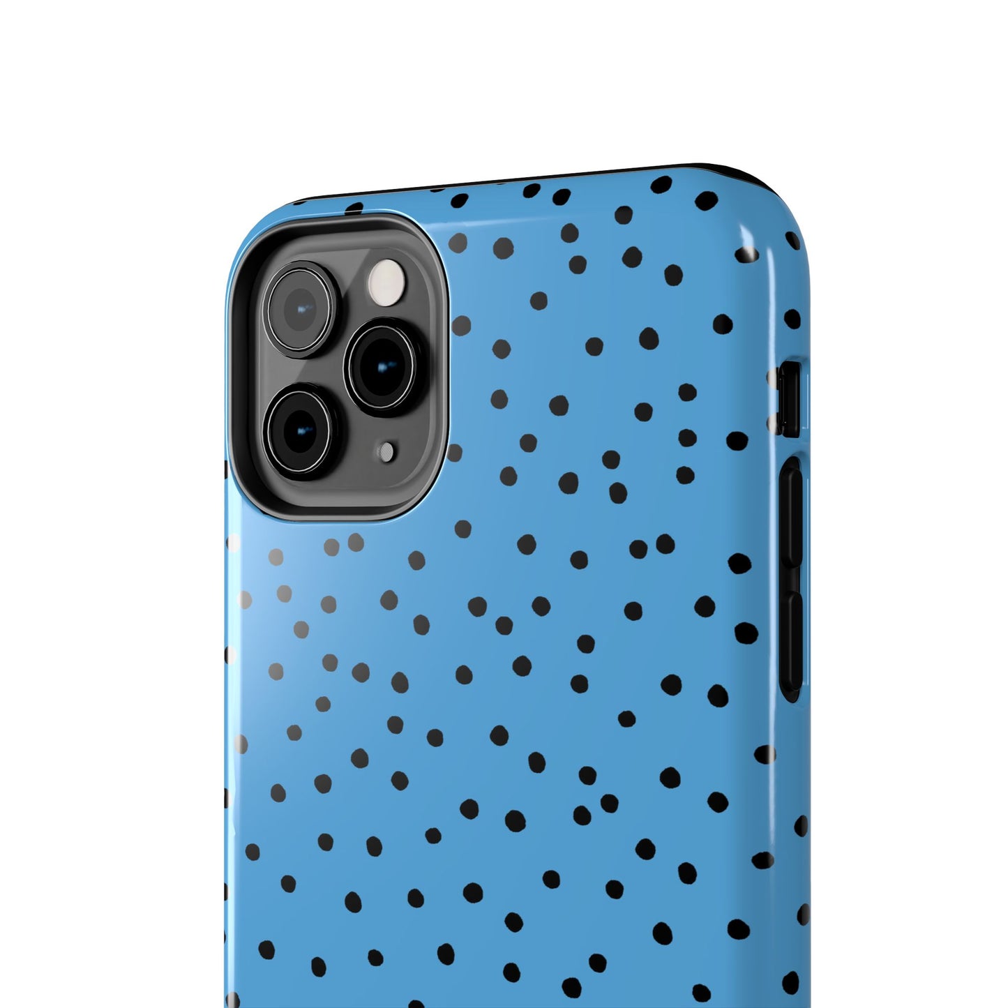 Dinky Dots Turquoise / Black Phone Case