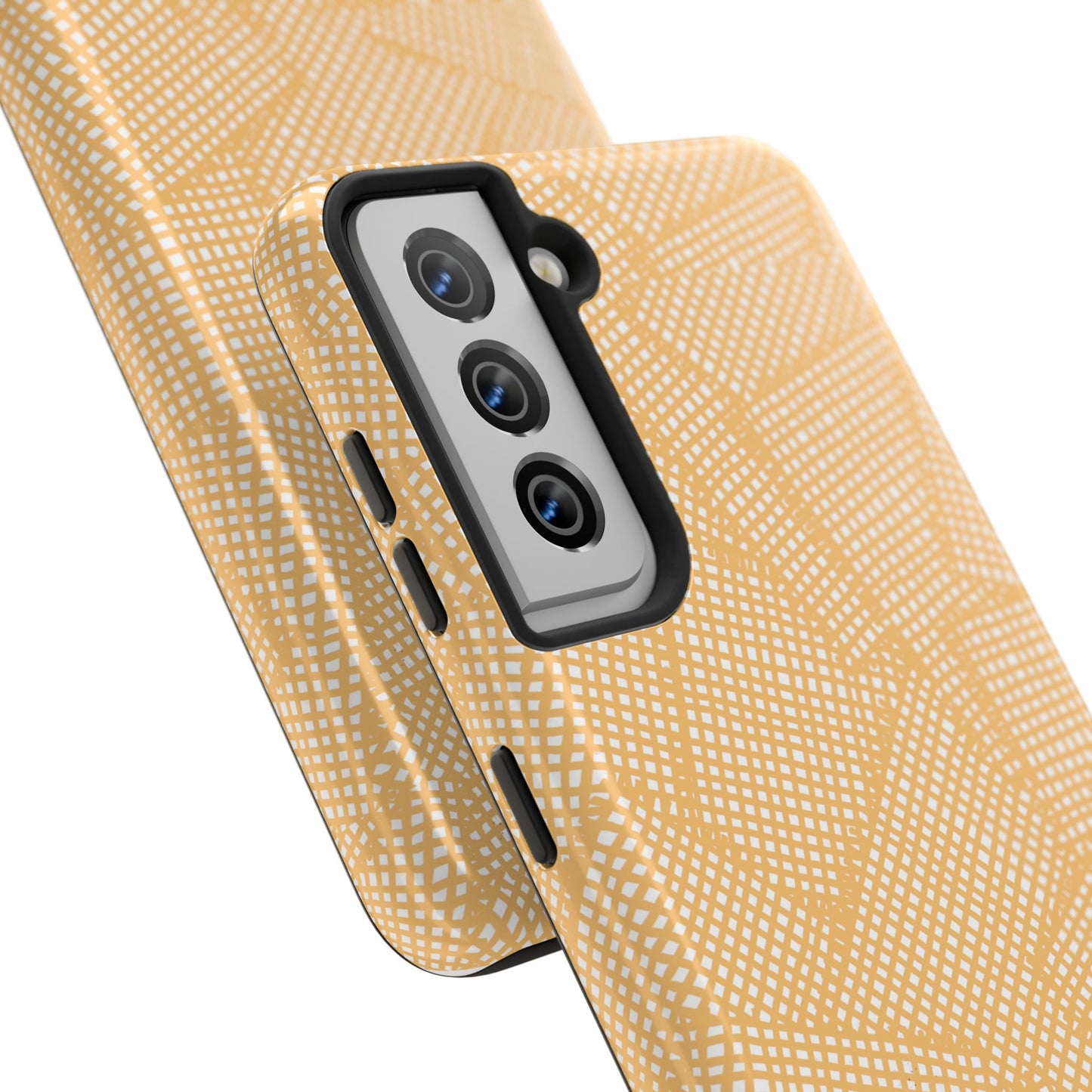 Check Patch Large Yellow Phone Case