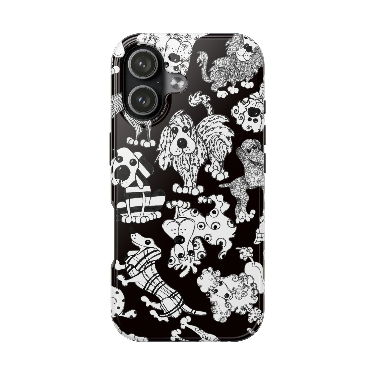 Dear Doggies Black Phone Case