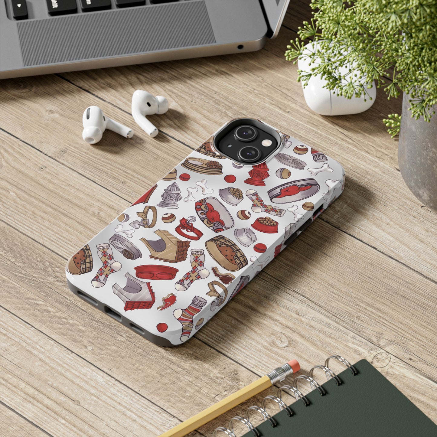 Doggie Stuff Gray Phone Case