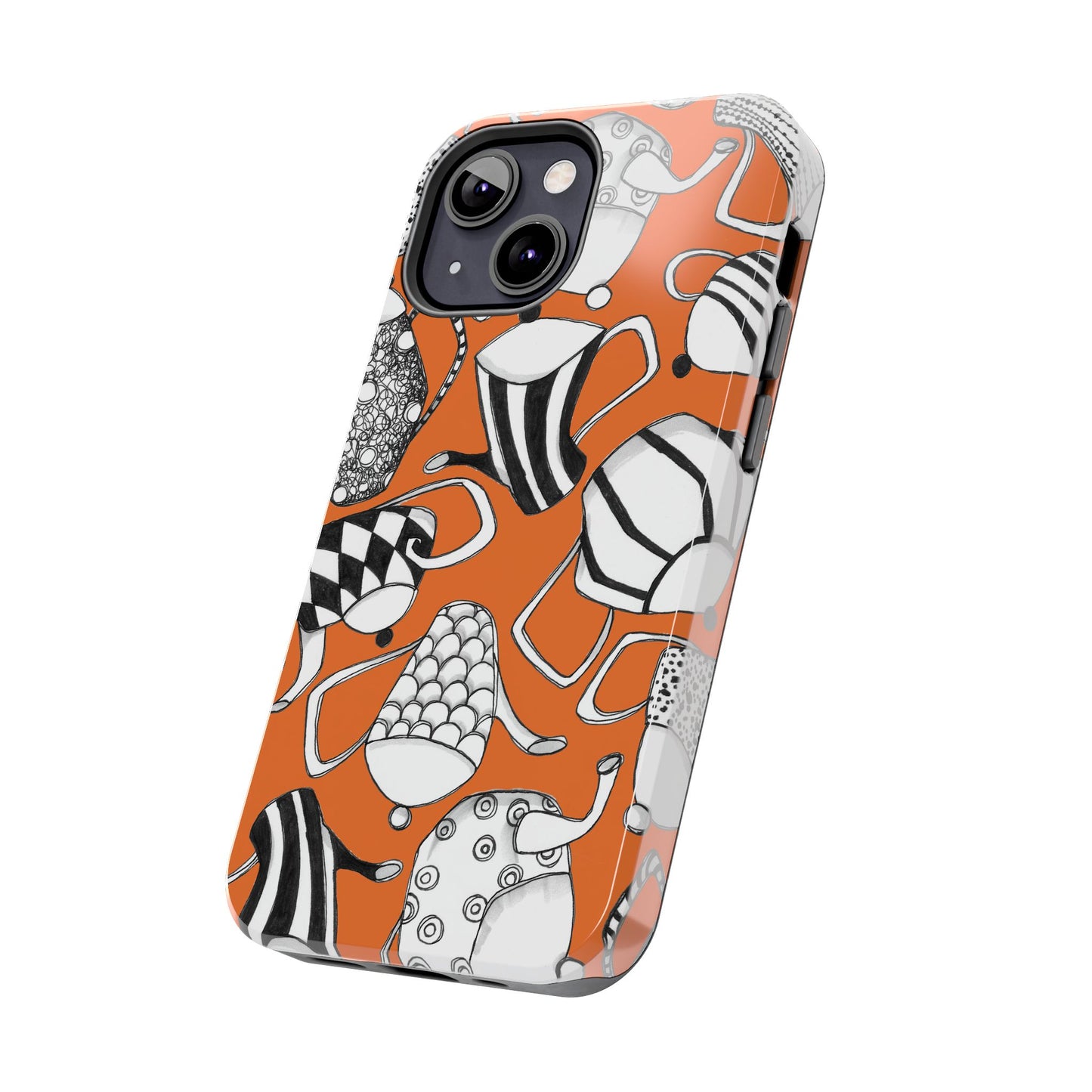 Coffee, Tea Anyone? Orange Phone Case