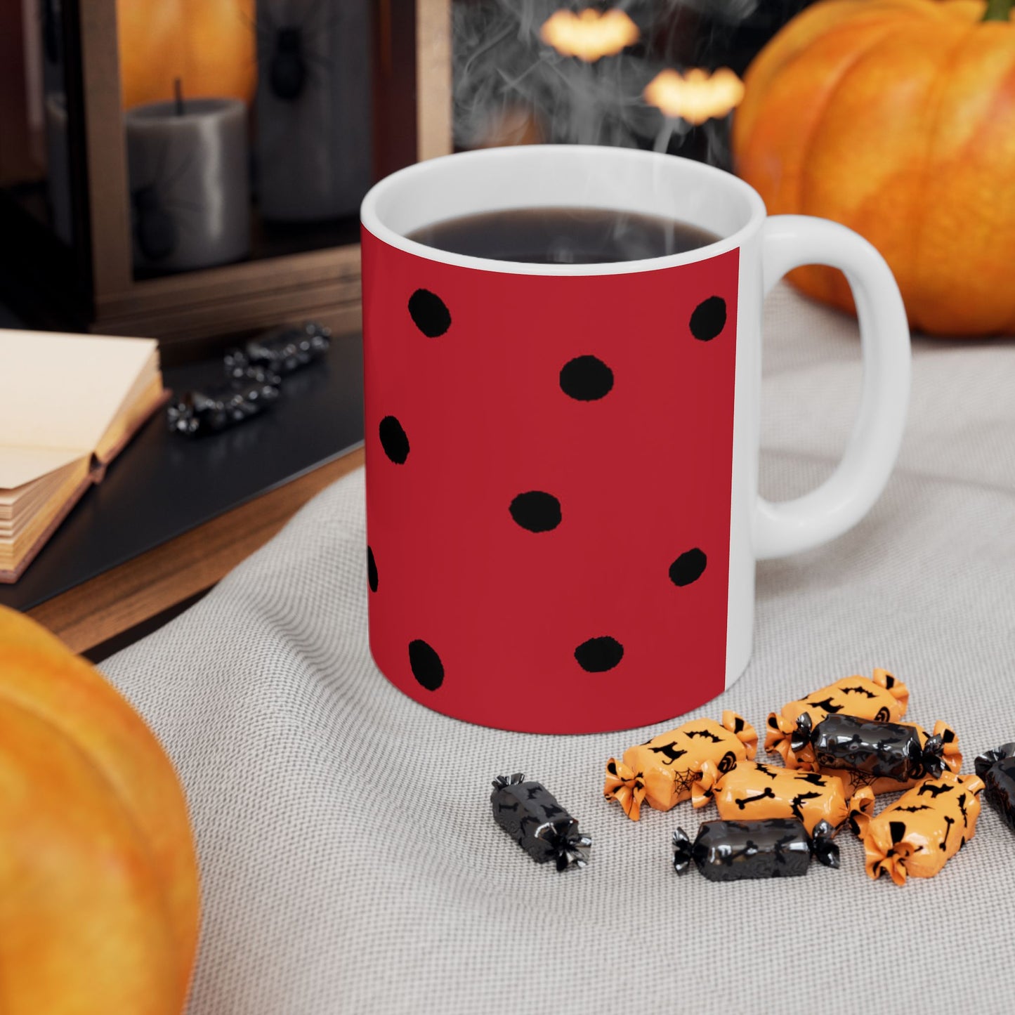 Dinky Dots Red / Black Cup