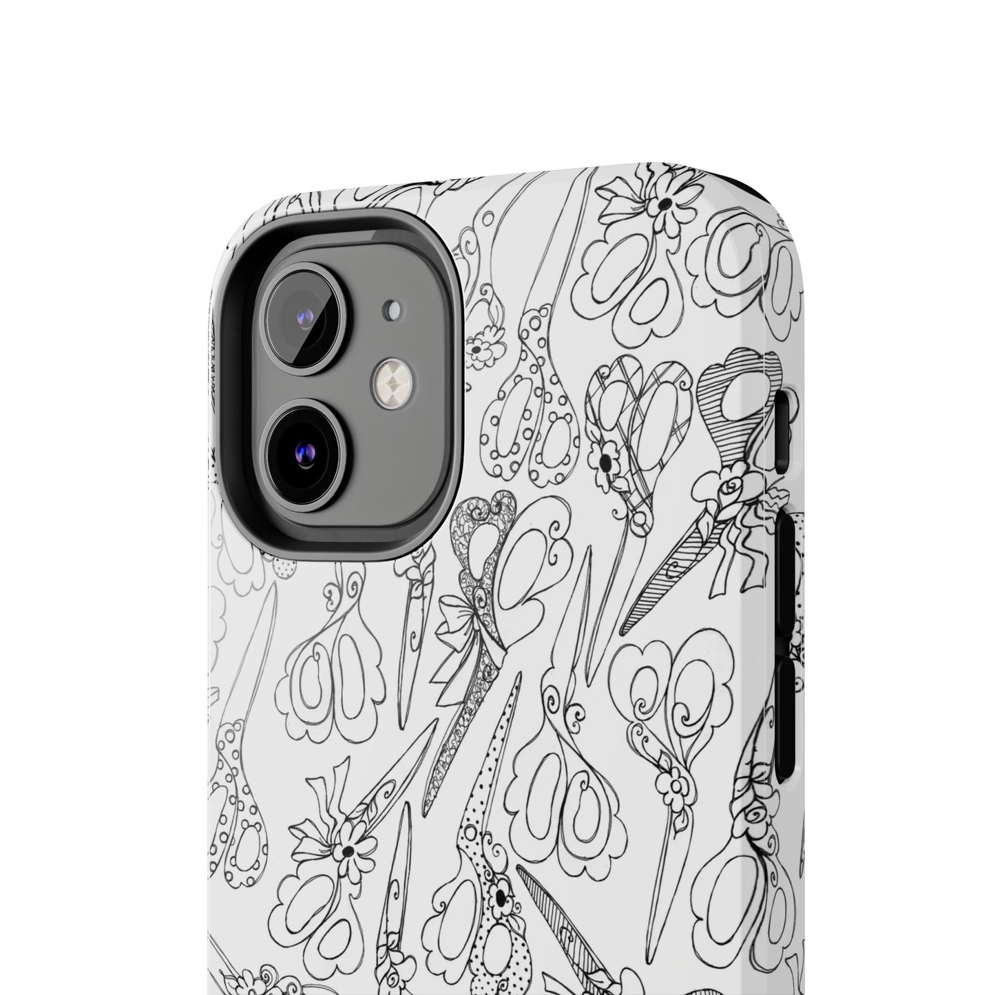 Scissor Blizzard White Phone Case