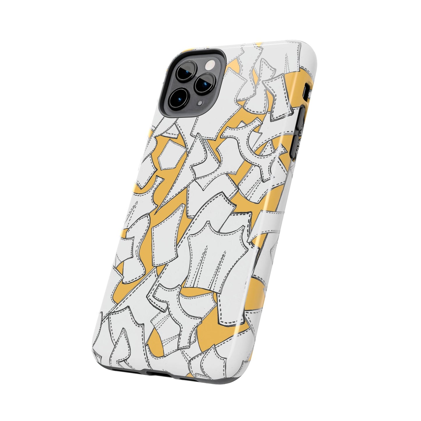 Pattern Pieces Yellow Phone Case