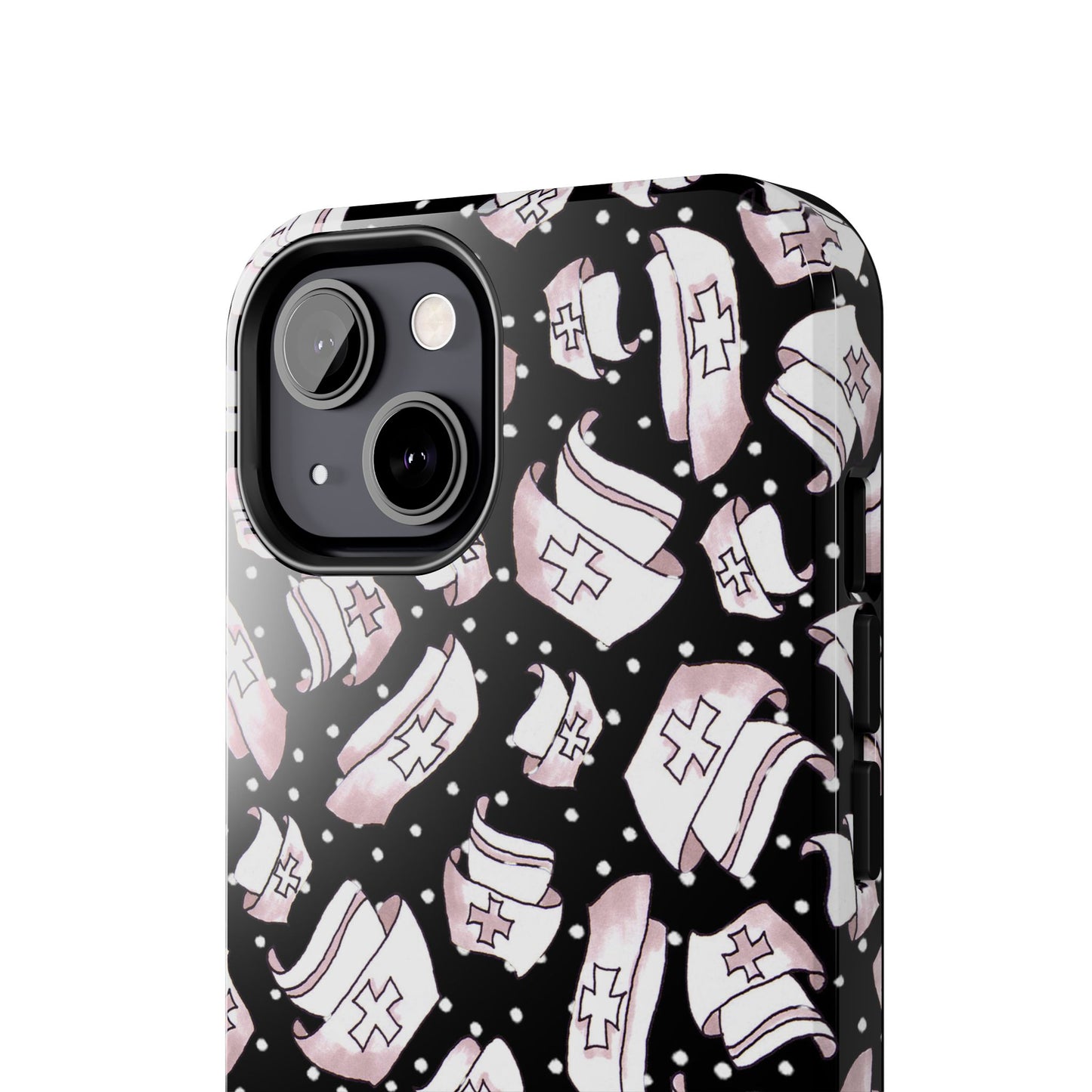 Med Hats Black Phone Case
