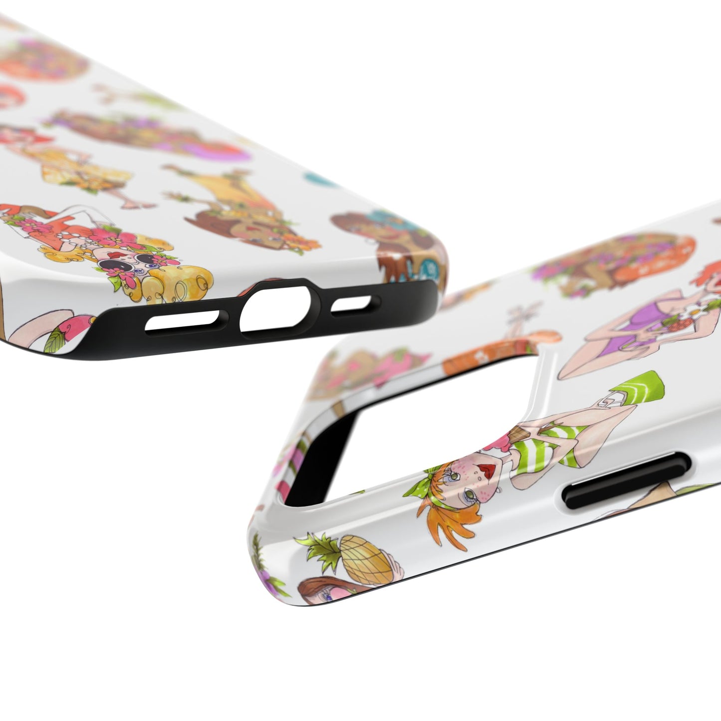Island Toss White Phone Case