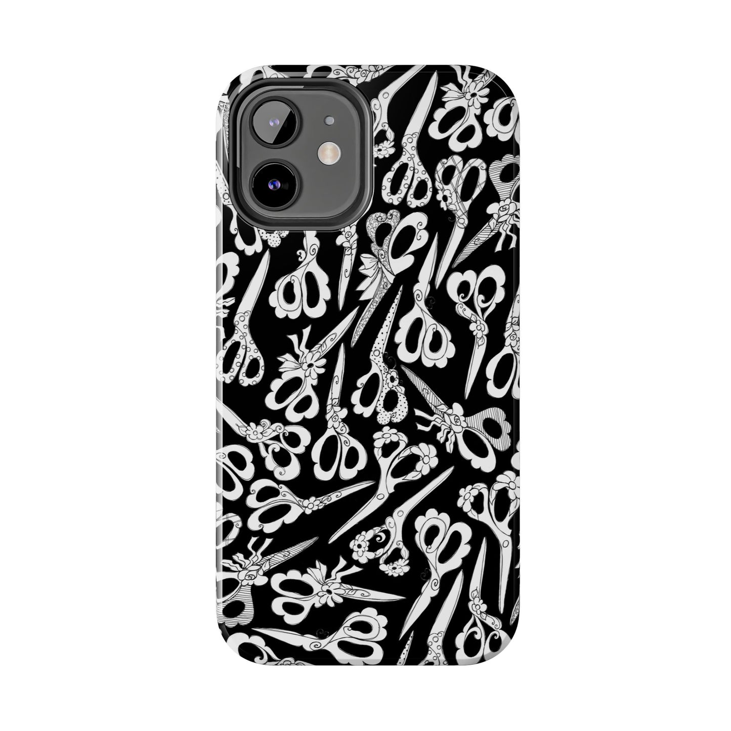 Scissor Blizzard Black Phone Case