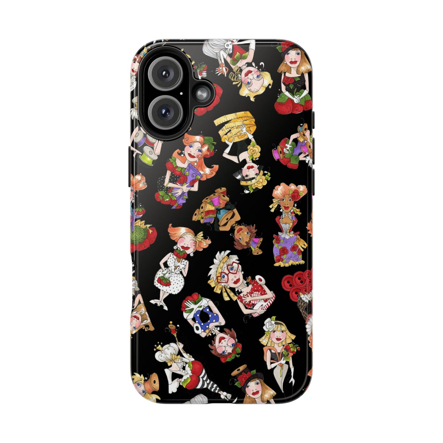 Curious Toss Black Phone Case