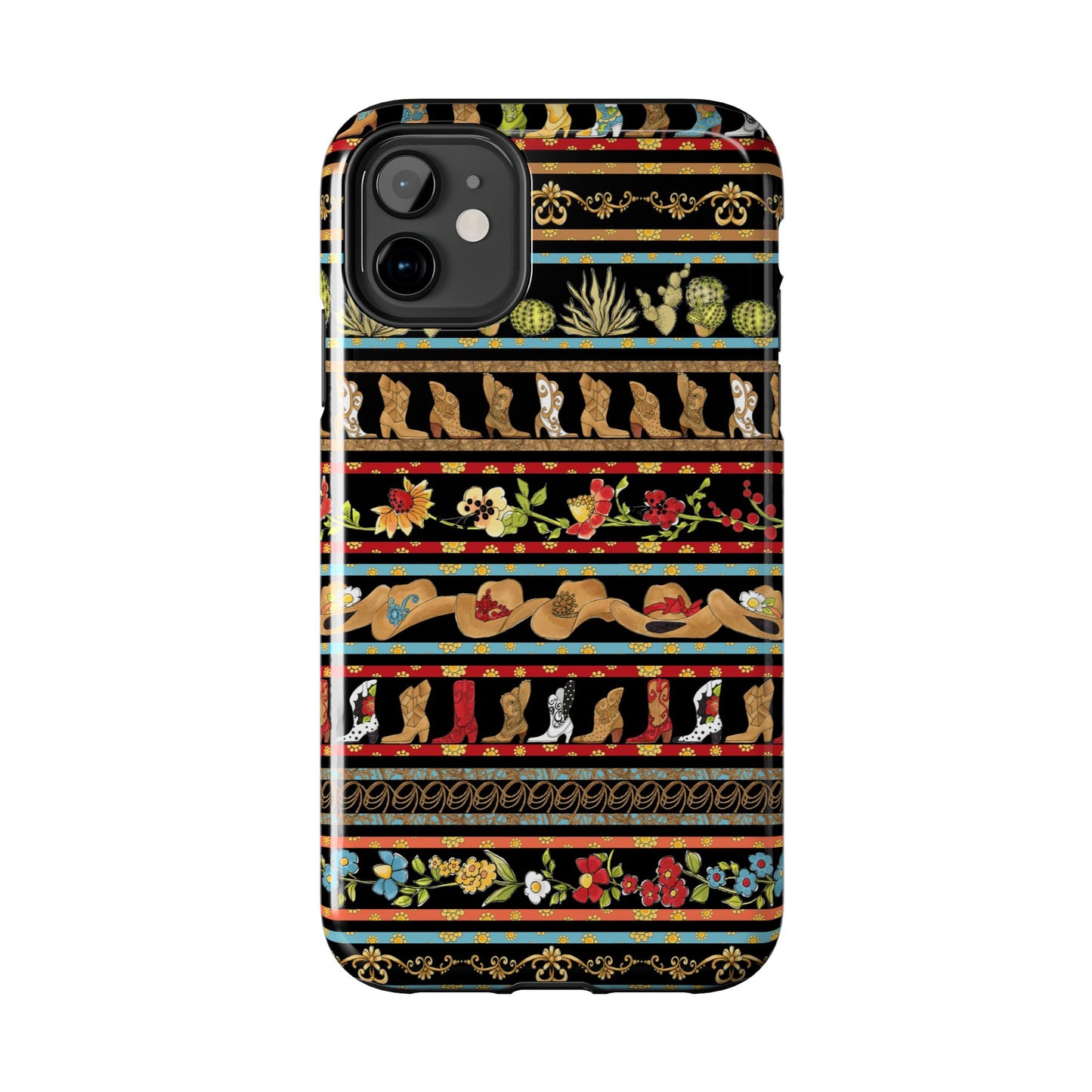 Whoa Borders Black Phone Case