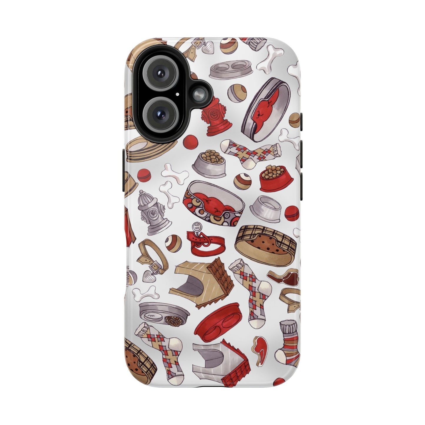 Doggie Stuff Gray Phone Case
