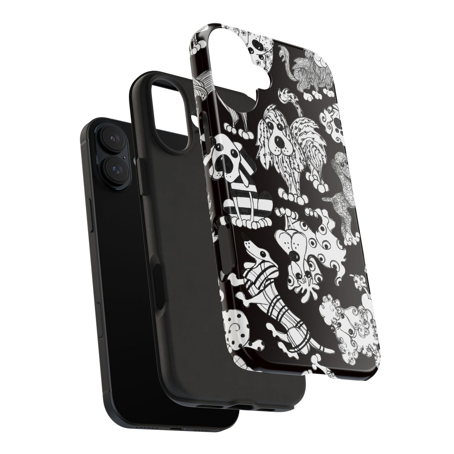 Dear Doggies Black Phone Case