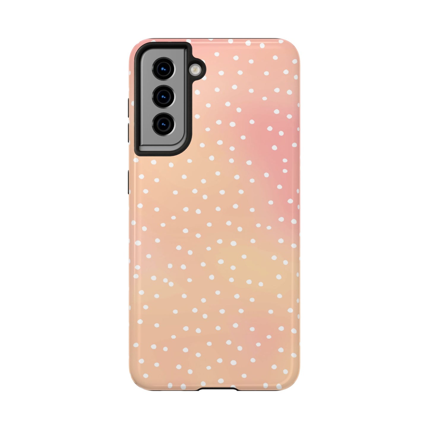 Dinky Dots Peach / White Phone Case