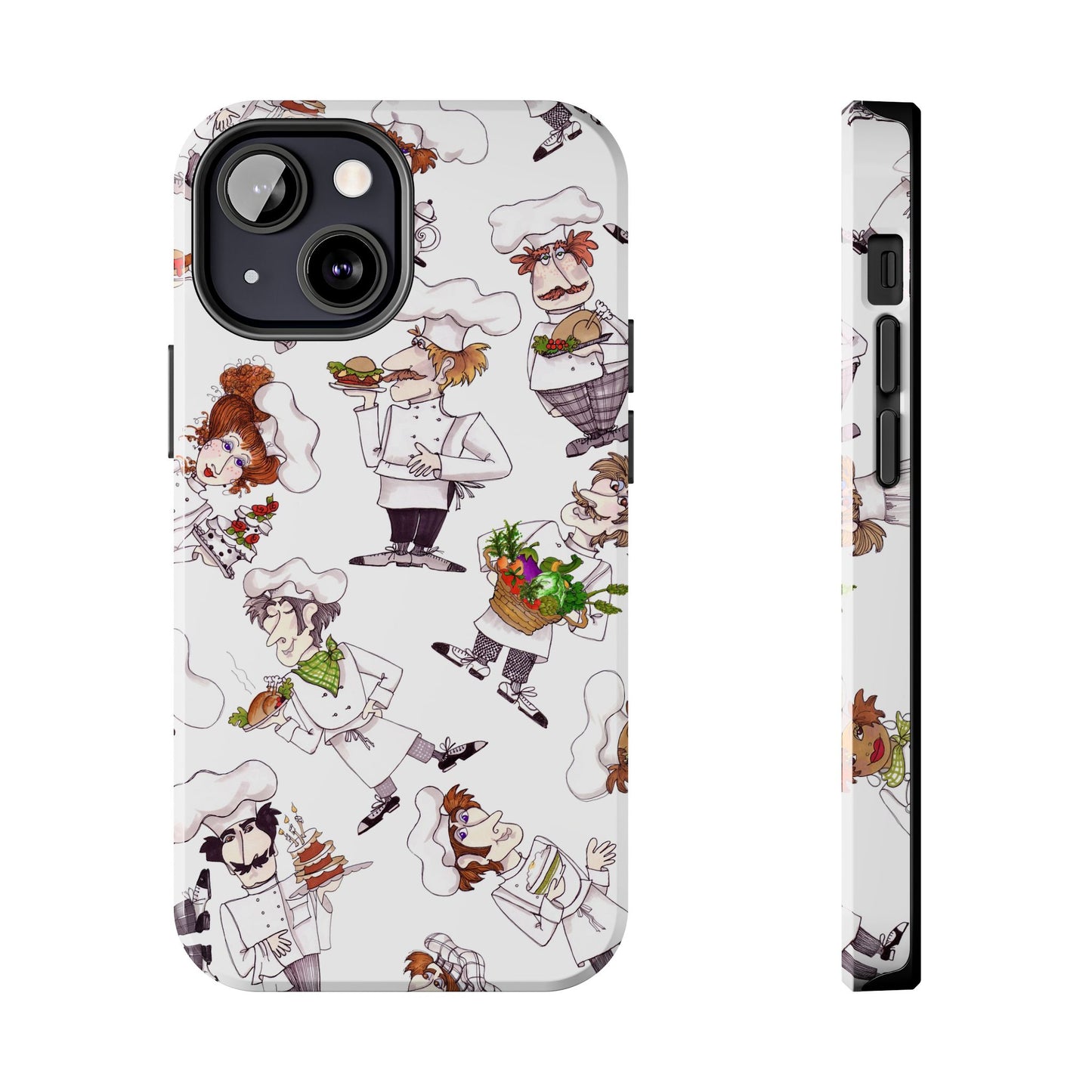 Tossed Chefs White Phone Case