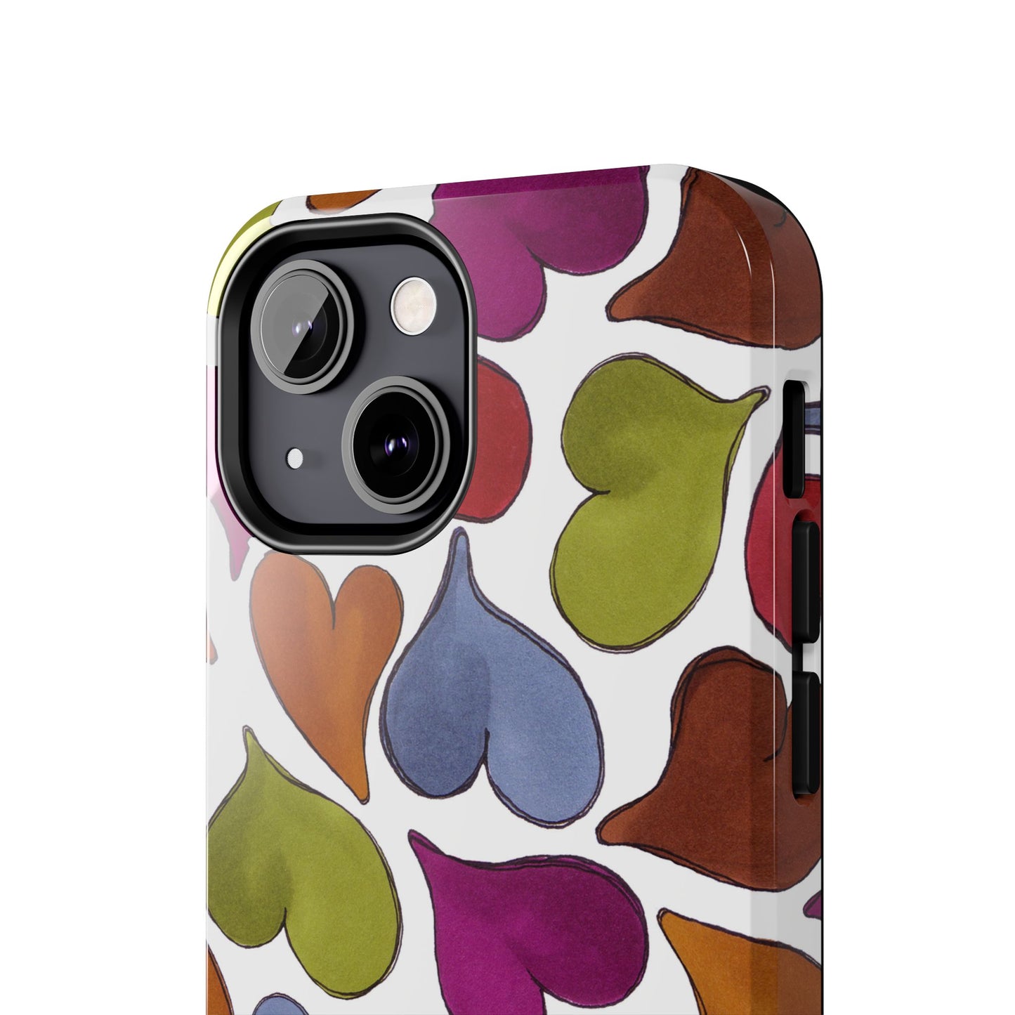 Big Hearted White Phone Case