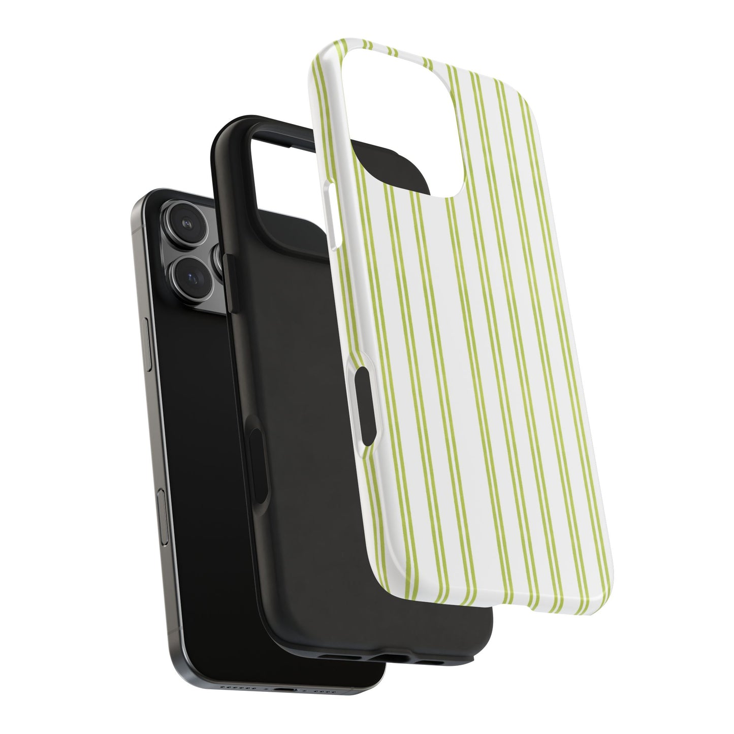 Green Double Stripe Phone Case