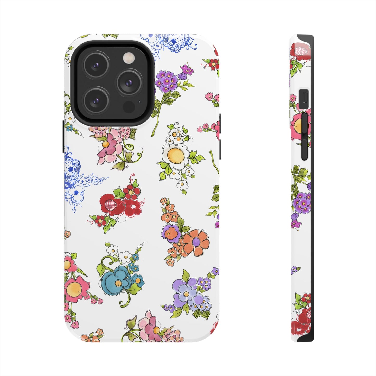 Mixed Bouquets White Phone Case