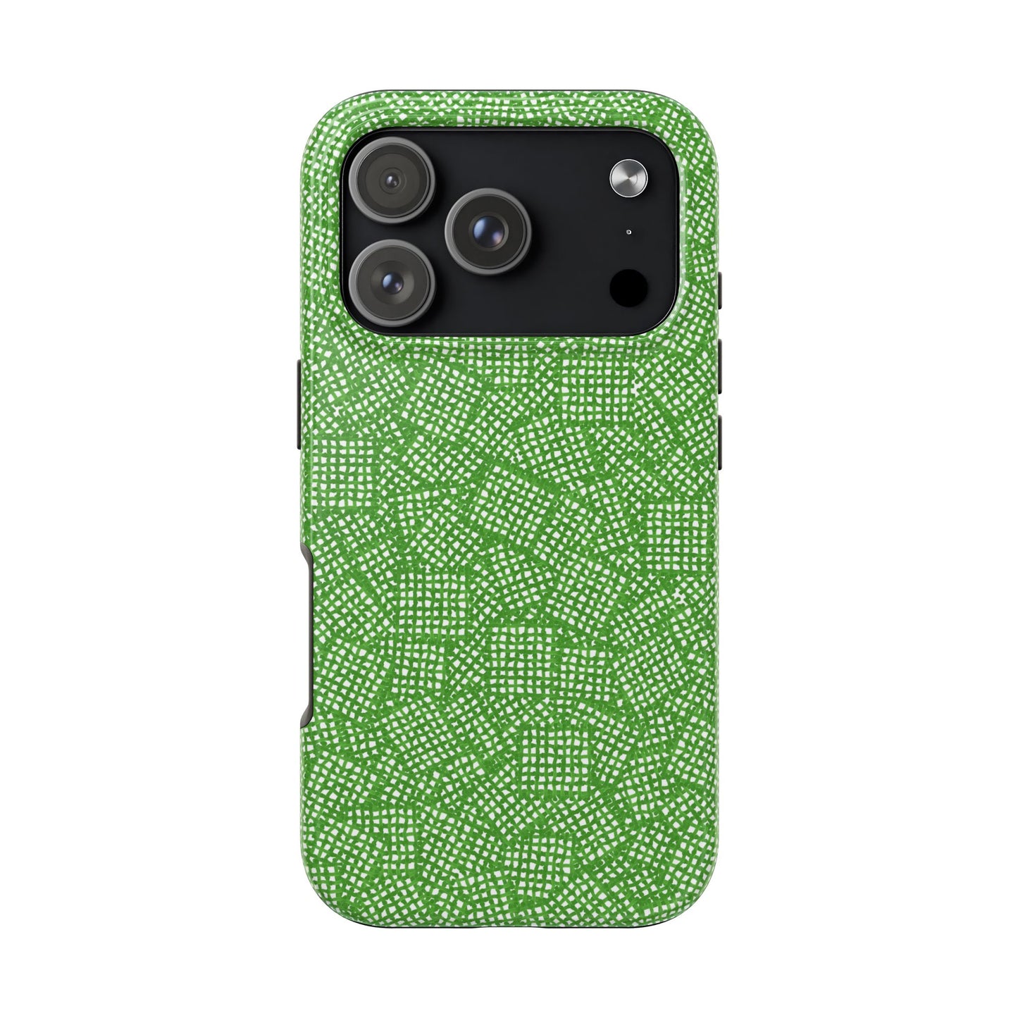 Check Patch Small Green Phone Case