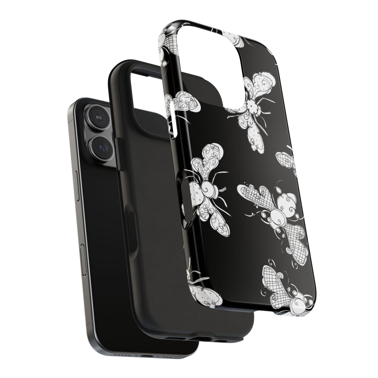 Busy Bee Black Phone Case