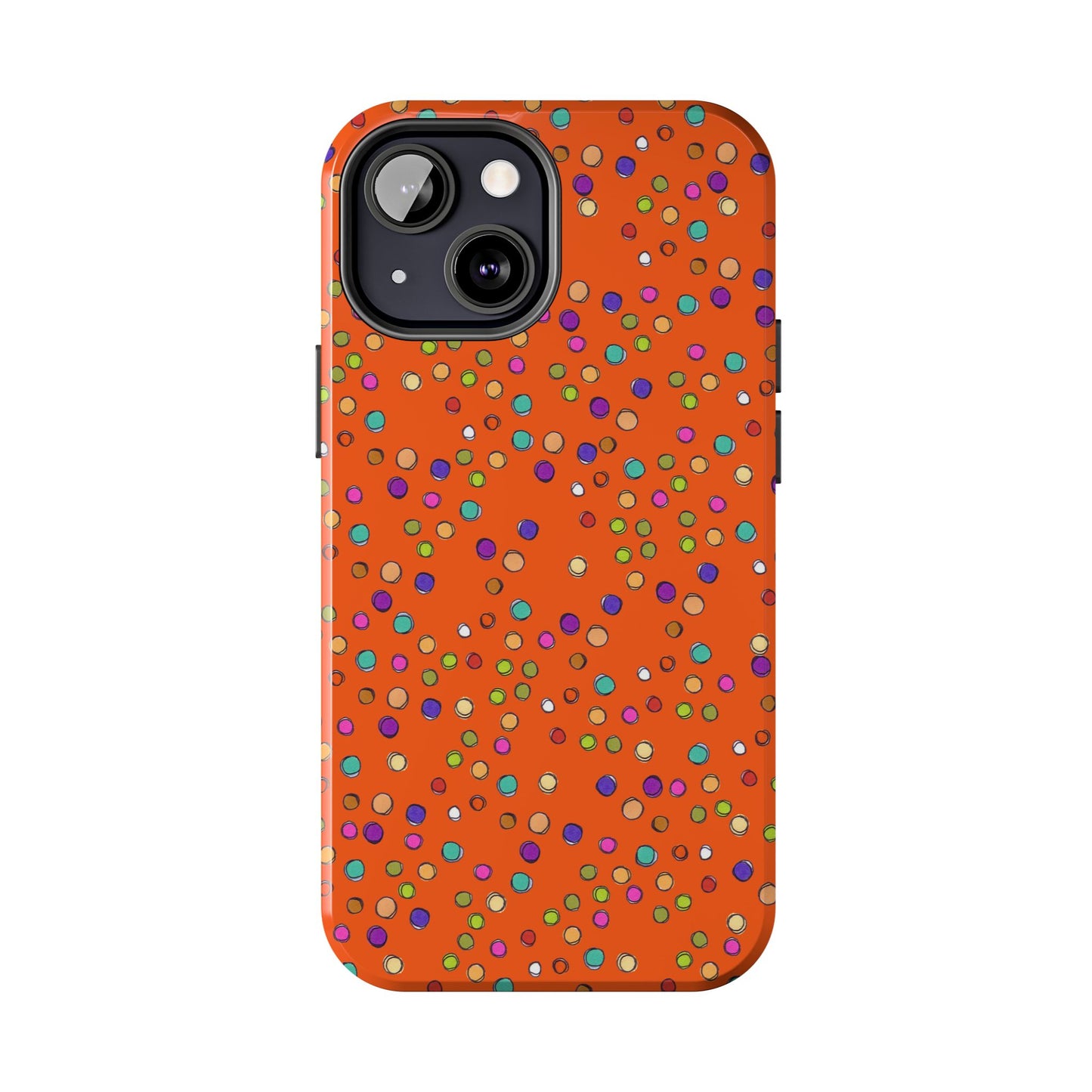 Dog Dots Orange Phone Case