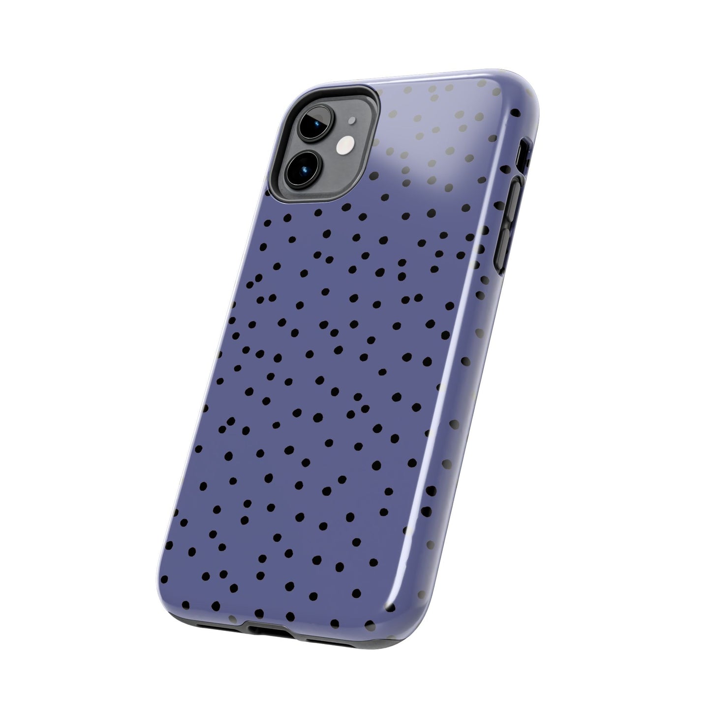 Dinky Dots Blue / Black Phone Case
